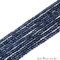 Iolite Rondelle Beads, 12.5 Inch Gemstone Strands, Drilled Strung Nugget Beads, Faceted Round, 3-4mm, GemMartUSA (RLIO-70002)